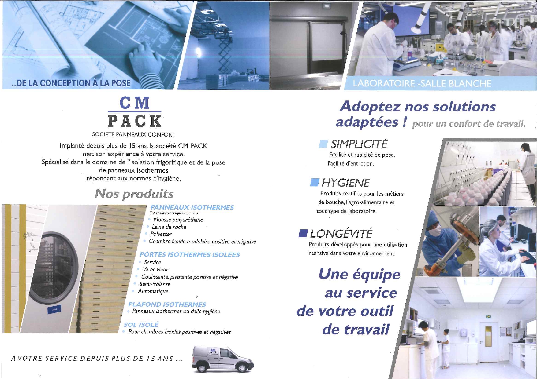 plaquette labo salle blanche cm pack